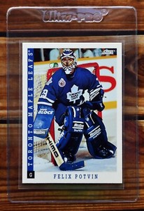 1993 1994 Score Felix Potvin Toronto Maple Leafs Hockey Card. NHL #5.