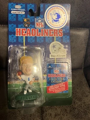 1996 Corinthian NFL Headliners Troy Aikman Dallas Cowboys Collectors Figure - Image 1 of 4