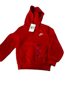 Nike Sportswear Niños Niños Pullover Sudadera con Capucha XS Rojo NUEVO NUEVO CON ETIQUETAS Unisex - Imagen 1 de 4