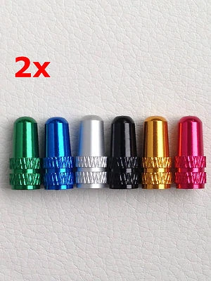 2x Tapas de válvula Presta para bicicleta MTB Race cubiertas antipolvo alta presión - Imagen 1 de 4