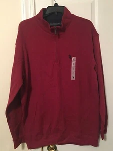 US. POLO ASSN Hombre Grande y Alto 1/4 Cremallera Cuello Simulado Algodón Pesado Suéter Nuevo con Etiquetas  - Imagen 1 de 4