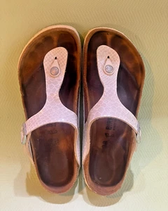 Birkenstock GIZEH Damen Sandalen Zehentrenner Birko-Flor,Gr.38.Glitzer.Super Zus - Bild 1 von 12