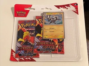 Pokemon Destined Rivals 3-Pack Blister Sealed Zebstrika - Lot Of 2 - Bild 1 von 3