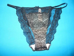 Victoria`s Secret Bikini String S XL  Panty Unterhose Slip sexy Höschen schwarz - Bild 1 von 6