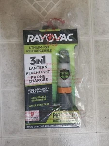 RAYOVAC 3in1 lantern Lithium-Ion Rechargeable Outdoor Lantern with Bottle Opener - Picture 1 of 2