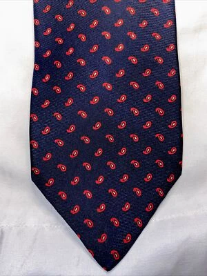 Corbata para hombre S. Fisher Burlington Arcade 100 % seda cachemira 58x3 hecha en Inglaterra Foto 1 de 4