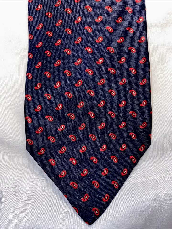 Corbata para hombre S. Fisher Burlington Arcade 100 % seda cachemira 58x3 hecha en Inglaterra Foto 1 de 4