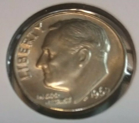 1969 Roosevelt Dime  P - Uncirculated Cover