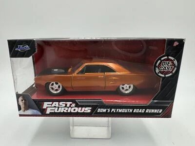 DIE CAST " DOM'S PLYMOUTH ROAD RUNNER " 1/32 FAST & FURIOUS JADA - Immagine 1 di 2