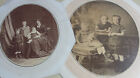 Große Fotos MEMMINGEN 1875 & 1881: Glasermeister-Familie SCHWARZ, Kinder & Enkel