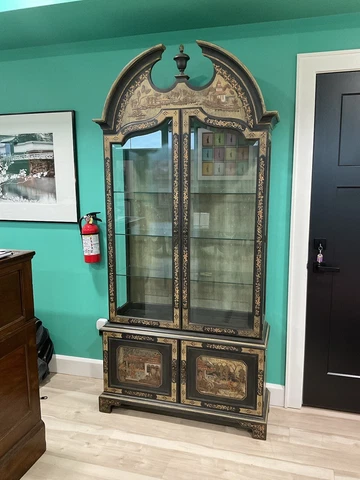 John Widdicomb Vintage Chinoiserie Display Case Cover