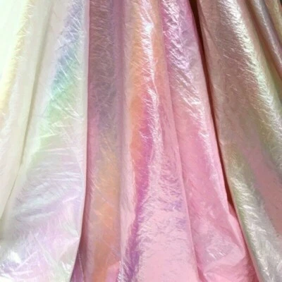 Holographische Metallic Stoff Scheinig Farbverlauf Kostüm Hintergrund - Bild 1 von 4