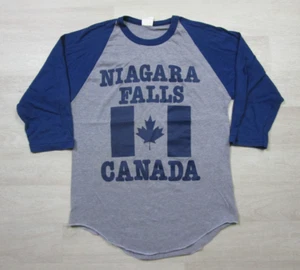Camiseta raglán vintage años 70 (S) Cataratas del Niágara Canadá bandera de viaje turístico 50/50 - Imagen 1 de 11