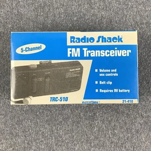 Radio Shack Voice Operated Two-Way 5-Channel 49MHZ FM Transceiver 21-410 TRC-510 - Picture 1 of 6
