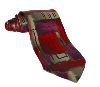 Corbata de seda roja y negra Jerry Garcia edición limitada Foto 1 de 2