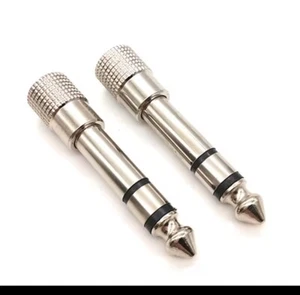 3.5mm Male to 6.5mm Female Jack Plug Stereo Audio Adapter Converter Headphone - Picture 1 of 1