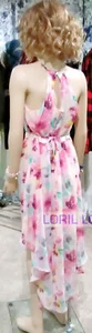 Sequin Hearts Girl's Pink Floral High Low Dress H344 Missing tag see measurement - Picture 1 of 9