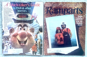 RAMPARTS MAGAZINES - 1969, 1971 MUCKRAKER'S GUIDE, JOHN LENNON: INTERVIEW Beatle - Picture 1 of 3