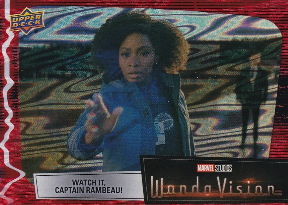 Upper Deck WandaVision 2022 rojo escarlata #32 ¡Míralo, Capitán Rambeau! Foto 1 de 1