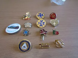 ASSORTED METAL PIN BADGES. - Foto 1 di 11