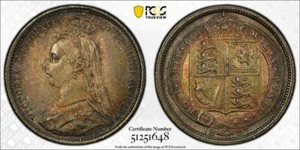 1887 G.B. 6 Pence Sixpence PCGS MS64 Lot#G9395 Silver! Choice UNC! S-3928 - Picture 1 of 4
