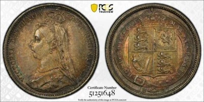 1887 G.B. 6 Pence Sixpence PCGS MS64 Lot#G9395 Silver! Choice UNC! S-3928 - Image 1 of 4