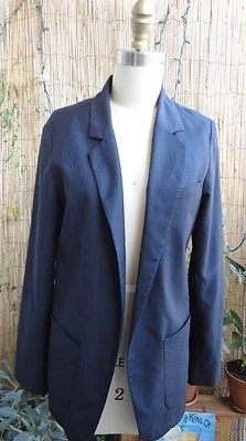 *LITERATURE NOIR* Blazer negro con rayas marrones pequeño de gran tamaño  Foto 1 de 4