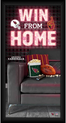 Arizona Cardinals Framed 10" x 20" Win From Home Collage Cover