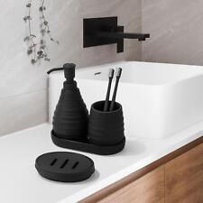 4 Pieces Bathroom Accessories Set Collection Complete Set Housewarming Gift for