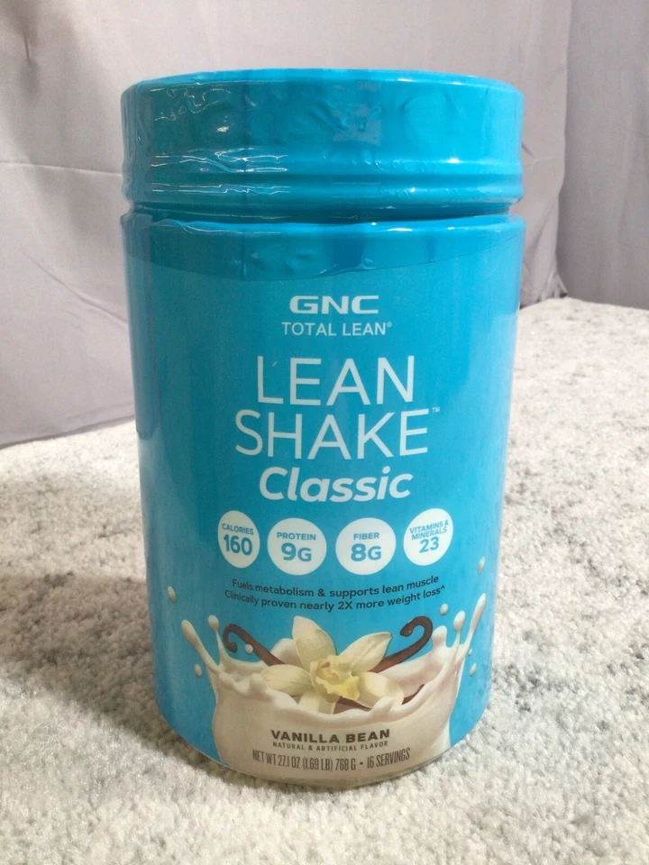 GNC Total Lean Lean Shake Classic Vanilla Bean 1.69LB EXP 6/22/2026