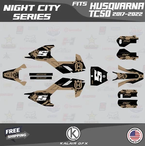 Kit de calcomanías gráficas para Husqvarna TC50 (2017-2023) TC 50 Night City Series - bronceado - Imagen 1 de 5