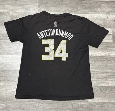 Футболка с логотипом оленя Adidas Milwaukee Bucks Giannis Antetokounmpo молодежный размер XL - Изображение 1 из 4
