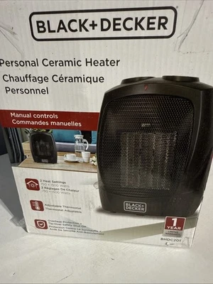BLACK+DECKER 1500W Ceramic Heater - Black (BHDC201) - Image 1 of 4
