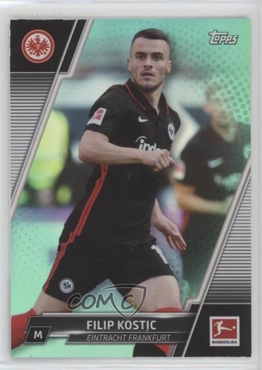 2021-22 Topps Bundesliga Aqua Foil /199 Filip Kostic #63 - Image 1 of 2