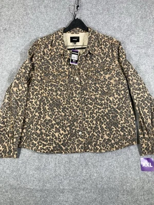 Chaqueta Denim Express Leopardo Mujer Talla 2XL XXL Frente a Presión 100% Algodón Informal Nueva con Etiquetas Foto 1 de 4