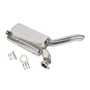 Sideflow Muffler, Stainless, Fits Our 00-3448-0 Exhaust Dunebuggy & VW - Picture 1 of 1