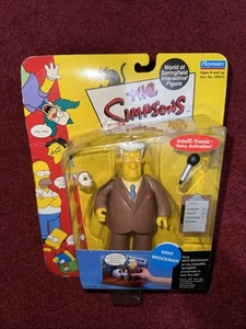 SEALED 2001 Playmates Toys The Simpsons Kent Brockman WOS interaktive Figur - Bild 1 von 11