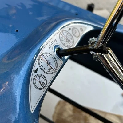 Calcomanía de tablero de instrumentos de coche a pedales AMF Mustang de CLB Pedal Collectibles Foto 1 de 2