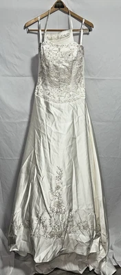 Vestido de novia Mary's marfil talla 12 (leer medida) cuentas lentejuelas pedrería Foto 1 de 4