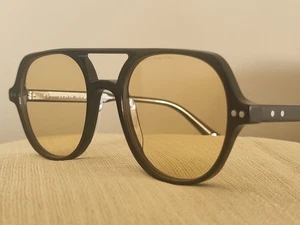 JIMMY FAIRLY THE LARS SUNLASSES POLISHED BLACK & CHROME A FASHION HOLIDAY BEAUTY - Picture 1 of 12