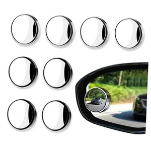 8PCS Car Blind Spot Mirror, Rear Blind Spot Mirrors, Round HD Convex Mirror, - Picture 1 of 8