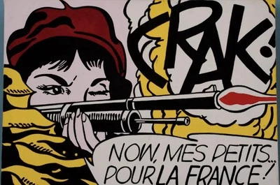 Copia "Crak" de Roy Lichtenstein en óleo y acrílico de Sarah Hood Foto 1 de 3