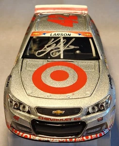 Kyle Larson Autographed 2014 #42 Target Silver HOTO Arc Lionel Ganassi Nascar SS - Picture 1 of 16