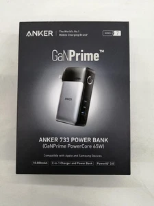 Anker 733 Power Bank 2-in-1 USB-C Portable Charger 10000mAh 65W Adapter GaNPrime - Picture 1 of 6