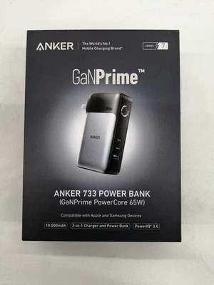 Anker 733 Power Bank 2-in-1 USB-C Portable Charger 10000mAh 65W Adapter GaNPrime - Image 1 of 4