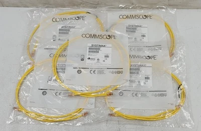 (QTY. 5) Commscope SYSTIMAX GS8E-YL-6FT Modular Patch cord Yellow Cat6 6Ft -NEW - Image 1 of 3