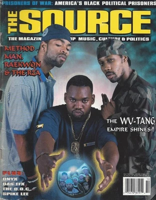 The Source Magazine Wu-Tang Clan Method Man Raekwon RZA ISSUE #73 VINTAGE - Image 1 of 2