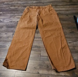 Carhartt Brown Men’s 38x32 Original Fit Canvas Utility Work Pants #14806.  1452  - Picture 1 of 7