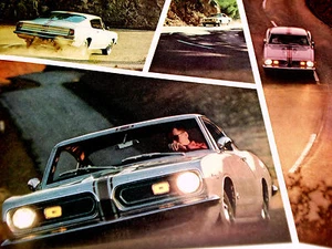 1967 BARRACUDA AD LOT*1968/1969/273/383 v8/Formula S/fender/grille/emblem/decal - Foto 1 di 6