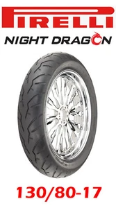 PIRELLI 130/80-17 NIGHT DRAGON FRONT TIRE HARLEY ELECTRA GLIDE ROAD KING STREET - Picture 1 of 3